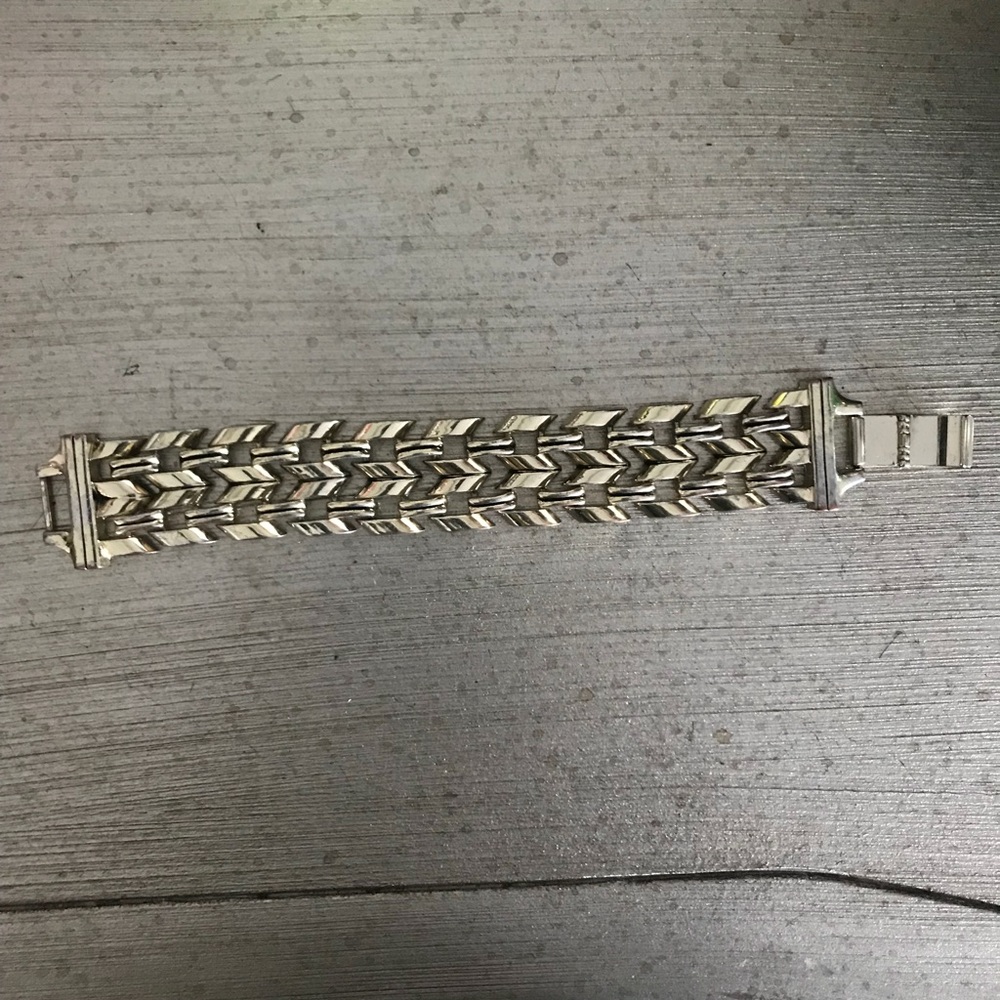 Allsaints Gold plated chain link bracelet, used